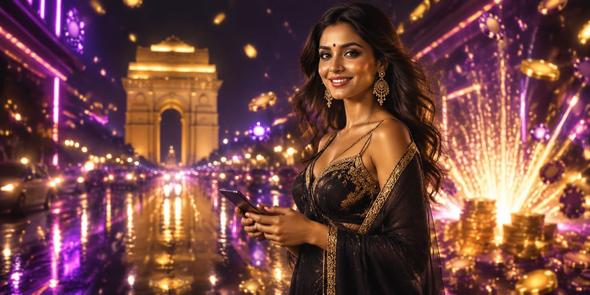 Player using mobile device for Aviator game payment in Delhi at night
