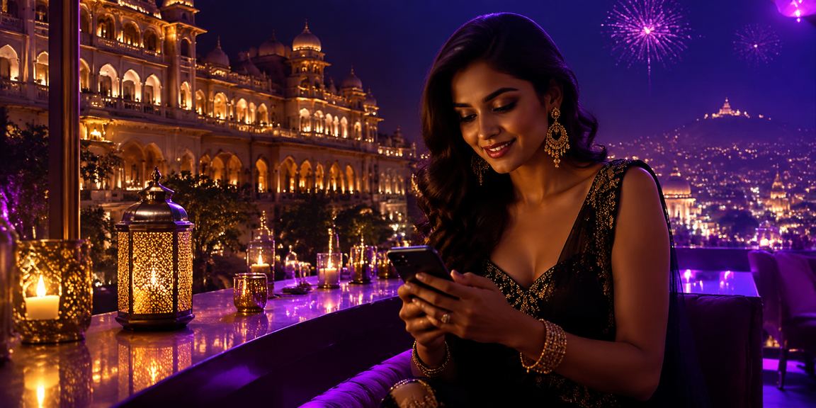 IPL festival scene with cricket and festive lights for Rummy bonuses